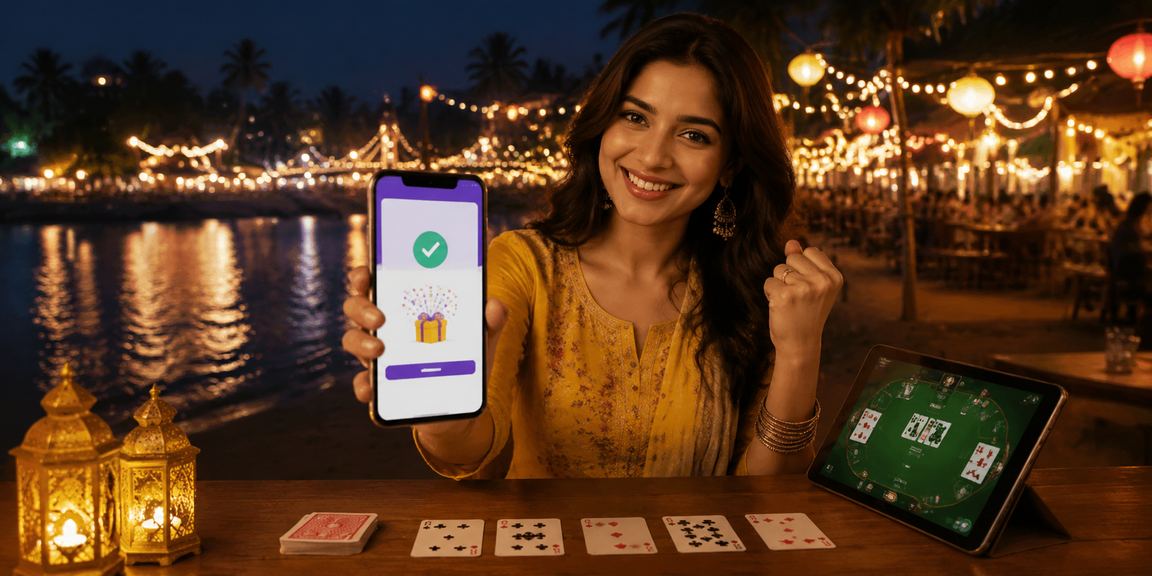 Secure betting and fair play concept with Indian traditional background